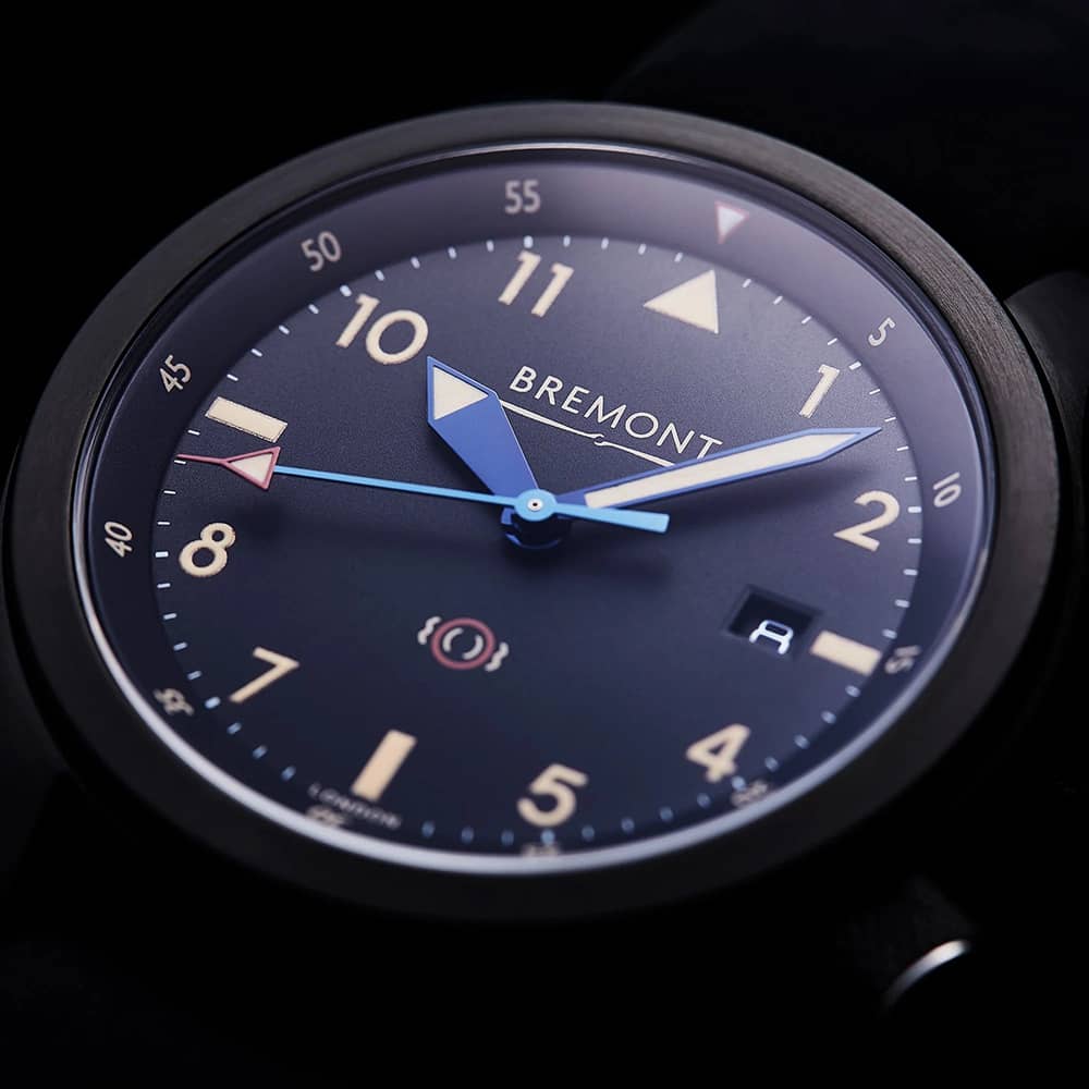 Bremont U2 Black Leather Strap Watch U2-51-R-S