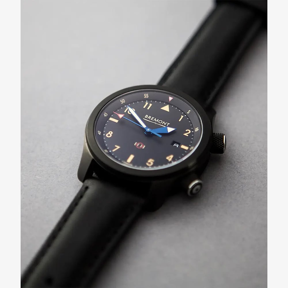 Bremont U2 Black Leather Strap Watch U2-51-R-S