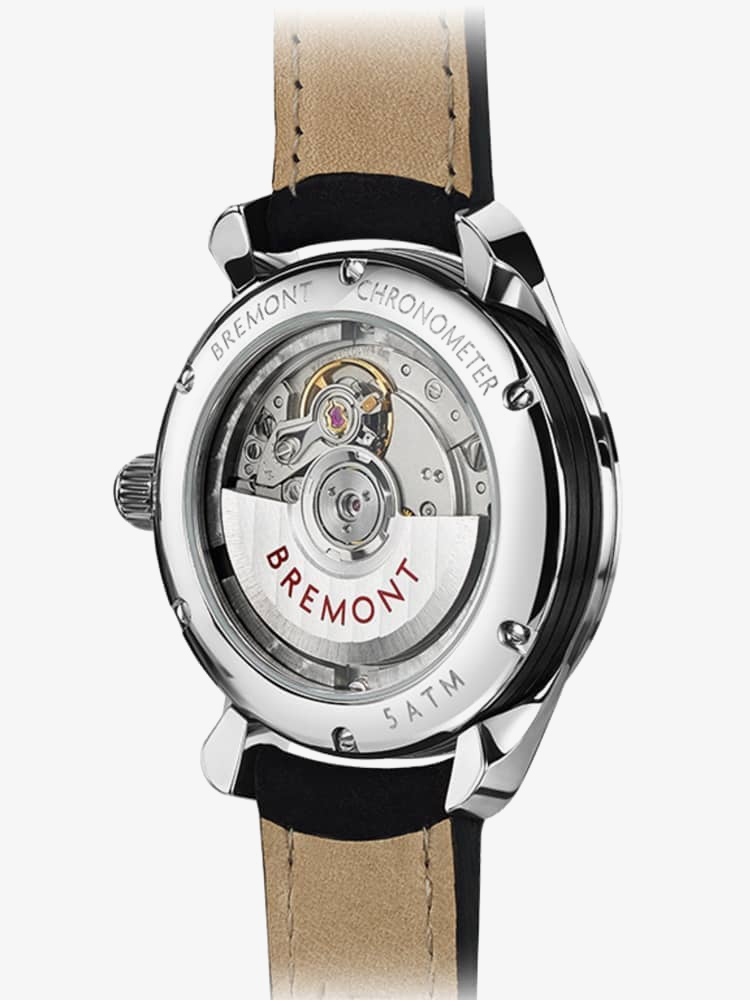 Bremont SOLO-34 AJ White Dial Black Strap Watch SOLO-34 AJ/WH