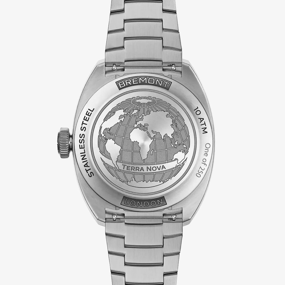 Bremont Limited Edition Mens Terra Nova 38mm Pink Dial Watch TN38-ND-SS-PK-B