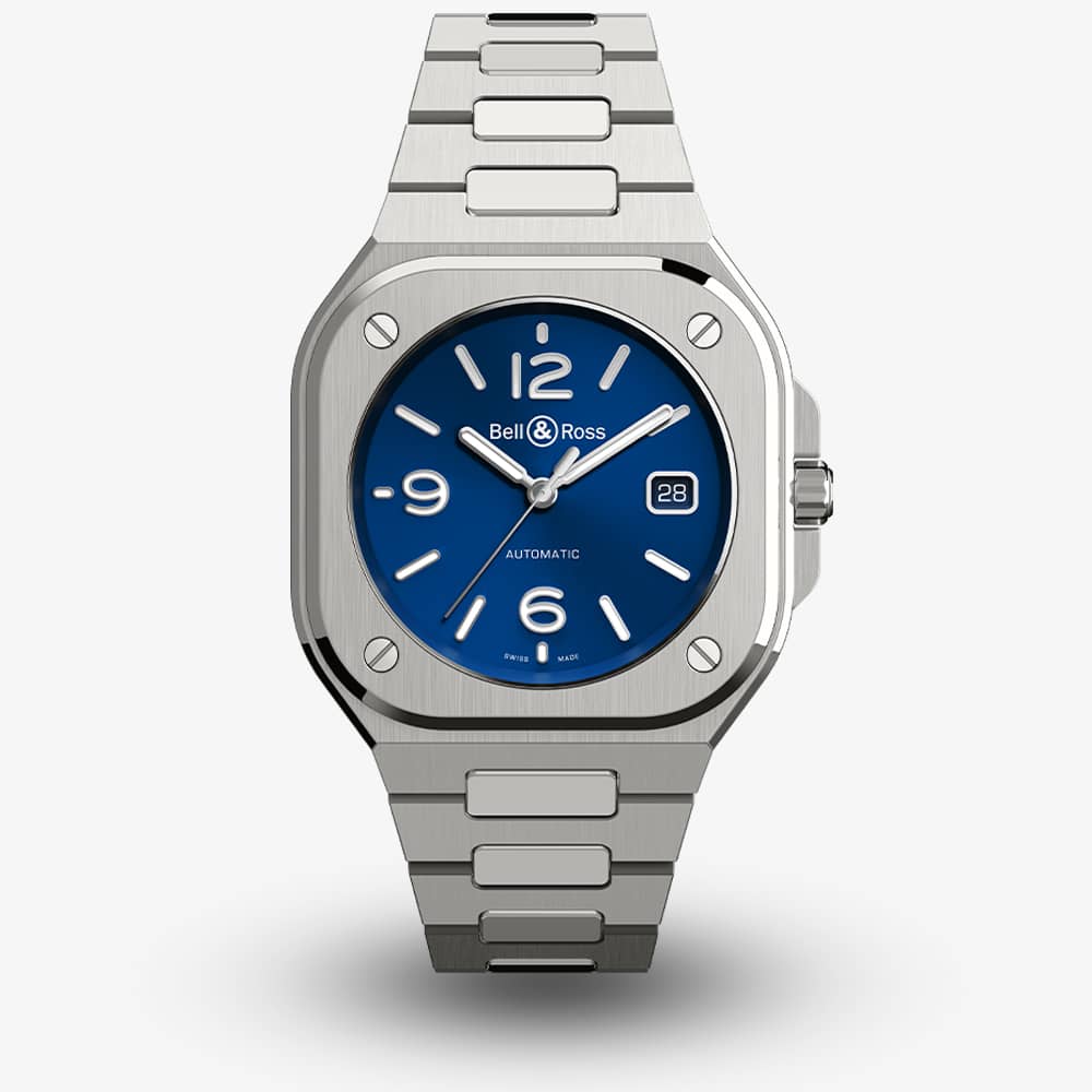 House of Watches - Bell & Ross Mens BR05 Automatic Blue Dial Stainless Steel Bracelet Watch BR05A-BLU-ST/SST