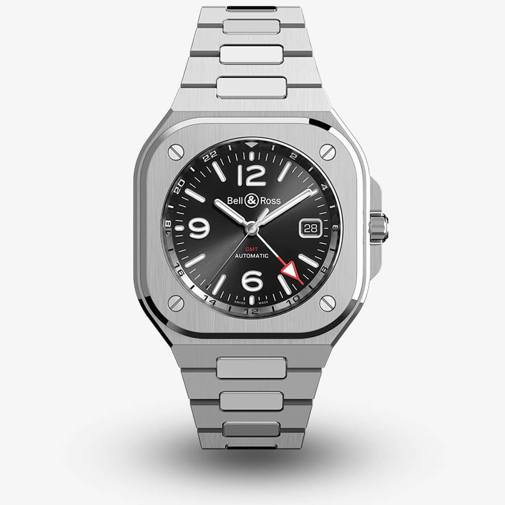 House of Watches - Bell & Ross Mens BR05 GMT Automatic Watch BR05G-BL-ST/SST