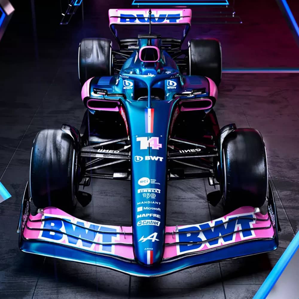 Bell & Ross Mens Alpine F1 Ceramic Black Watch BR0392-A522-CE/SRB