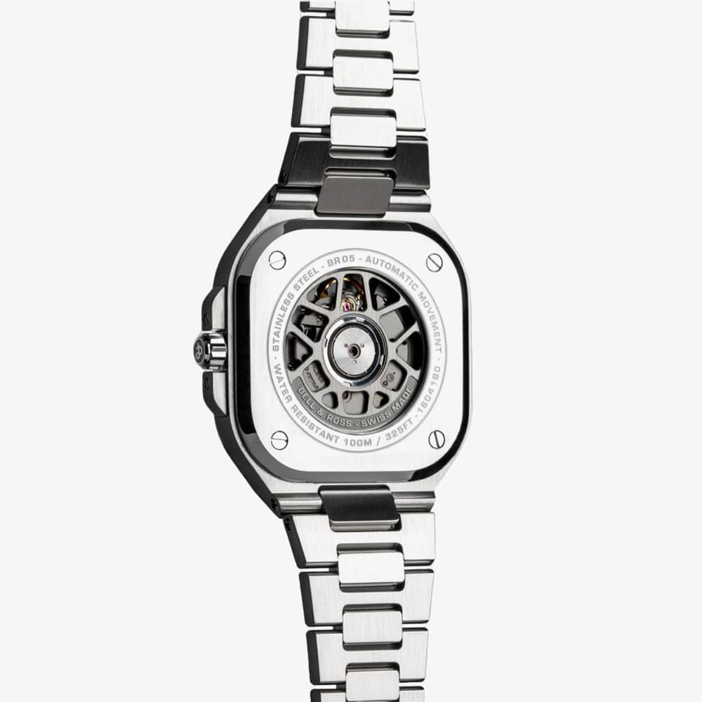 Bell & Ross Mens BR 05 GMT Sky Blue Watch BR05G-PB-ST/SST