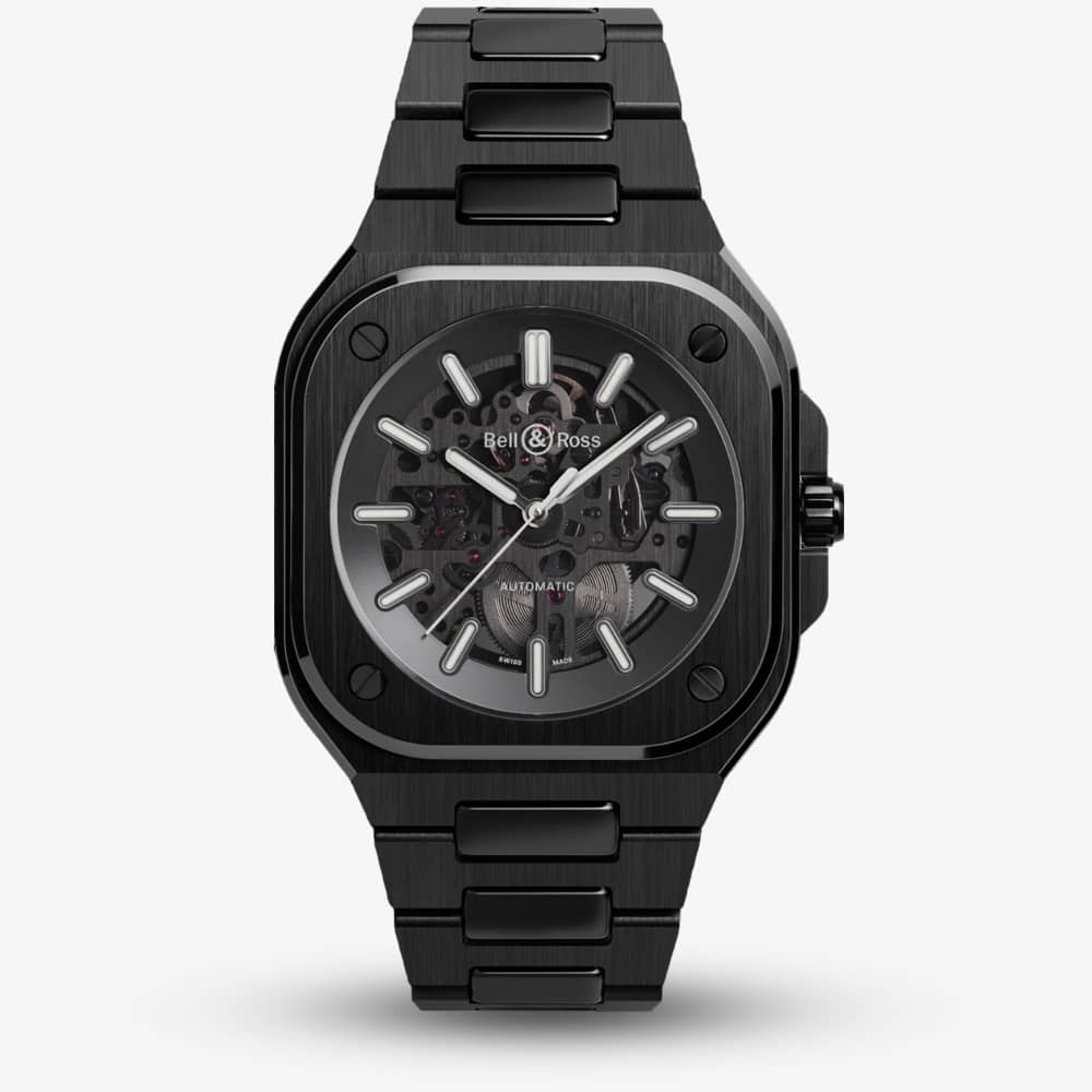 House of Watches - Bell & Ross BR05 Skeleton Ceramic Strap Watch BR05A-BL-SK-CE