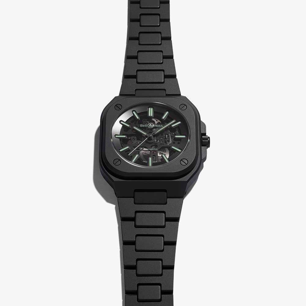 Bell & Ross BR05 Limited Edition Skeleton Ceramic Strap Watch BR05A-BLM-SKCE