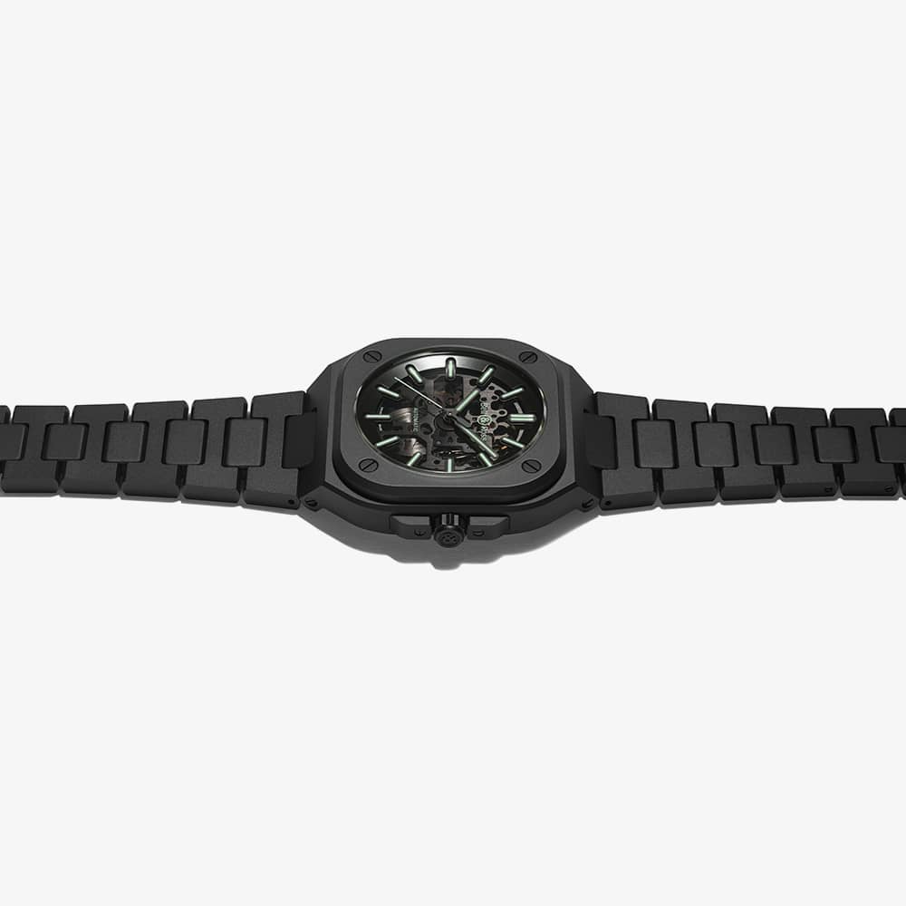 Bell & Ross BR05 Limited Edition Skeleton Ceramic Strap Watch BR05A-BLM-SKCE