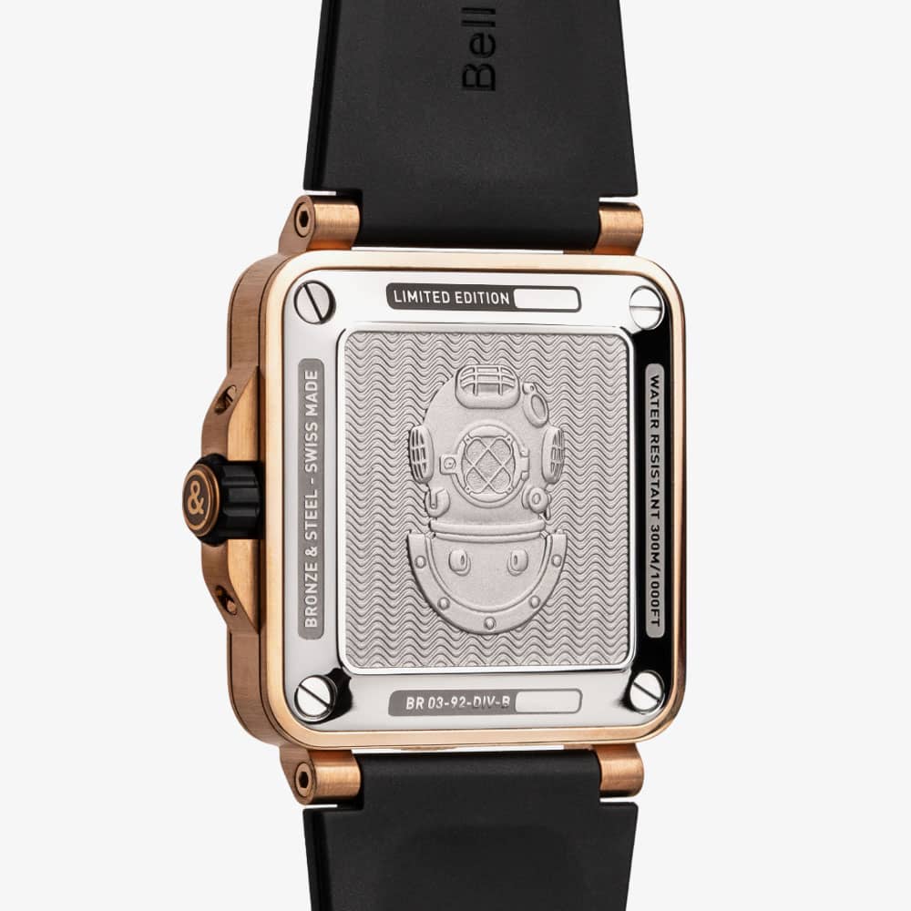 Bell & Ross BR 03-92 Diver Black & Green Bronze Watch BR0392-D-LT-BR/SRB