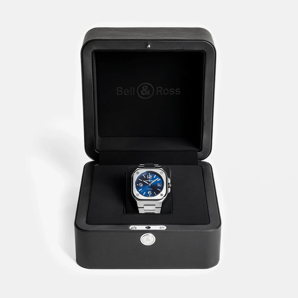 Bell & Ross Mens BR-05 Blue Dial Bracelet Watch BR05A-BLU-ST/SST