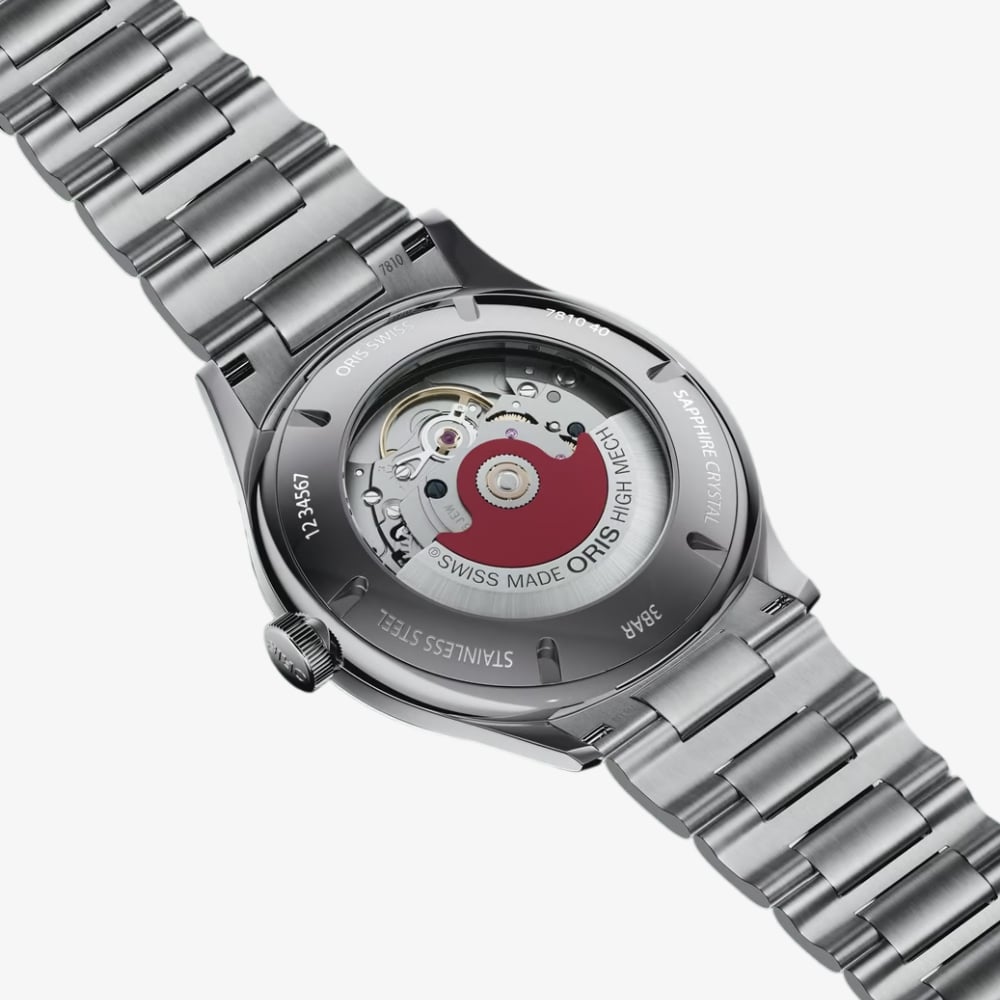 Oris Mens Artelier Date Blue Dial Stainless Steel Bracelet Watch 01 733 7810 4055-07 8 20 20