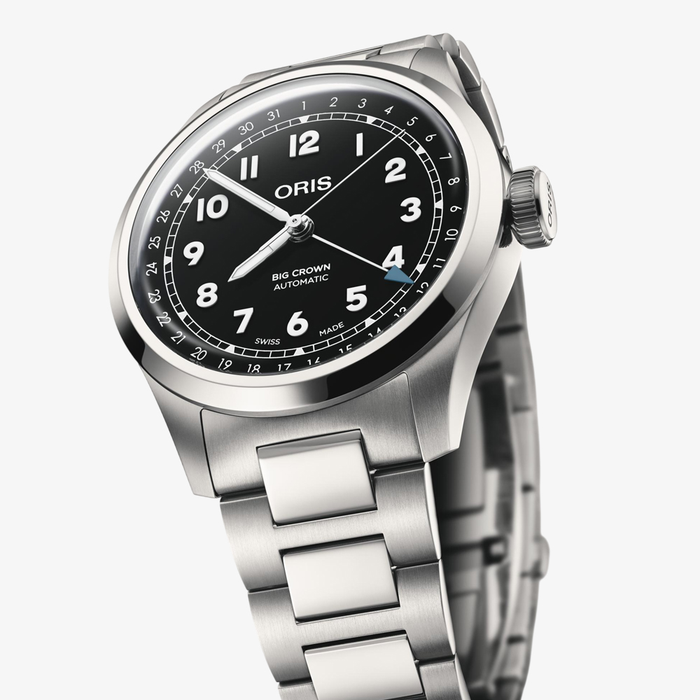 Oris Mens Big Crown Pointer Date Black Dial Watch 01 754 7798 4064-07 8 20 06