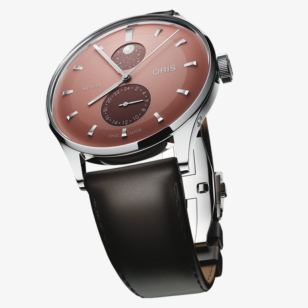Oris Mens Artelier Complication Brown Dial Watch 01 782 7811 4056-07 6 20 17FC