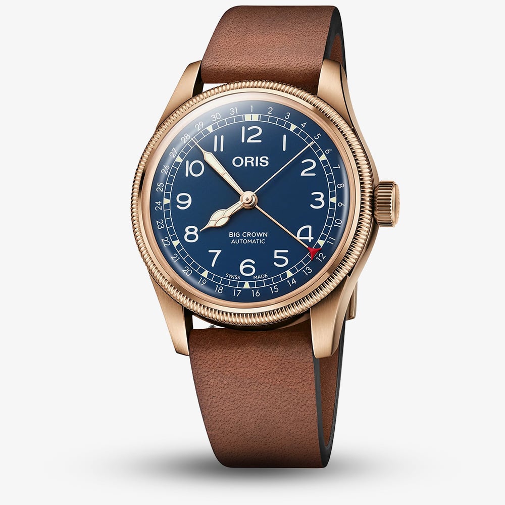 Oris Big Crown Bronze Pointer Date Blue Dial Watch 01 754 7741 3165-07 5 20 58BR