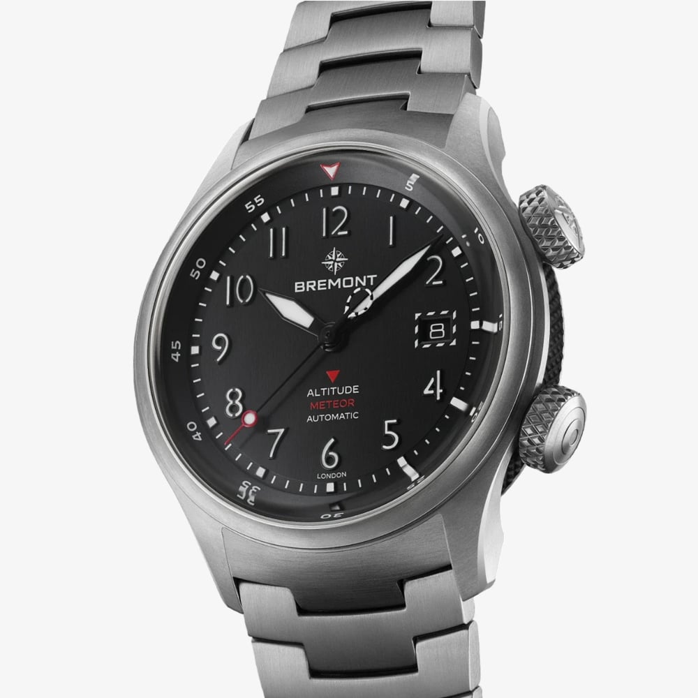 Bremont  Mens Altitude Meteor Black Dial Watch ALT42-MT-TI-BKBK-B