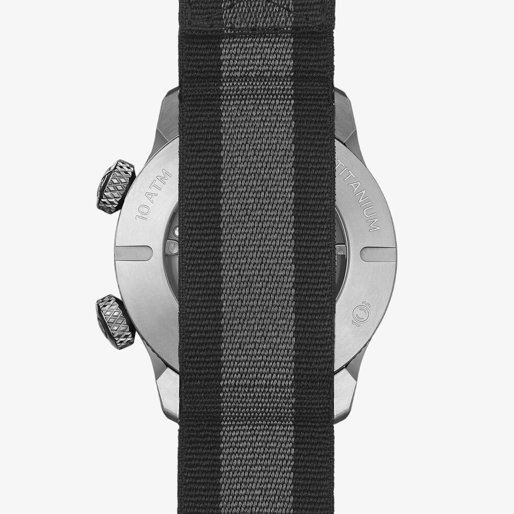 Bremont Mens Altitude MB Meteor Orange Barrel Black NATO Strap Watch ALT42-MT-TI-BKOR-N-S