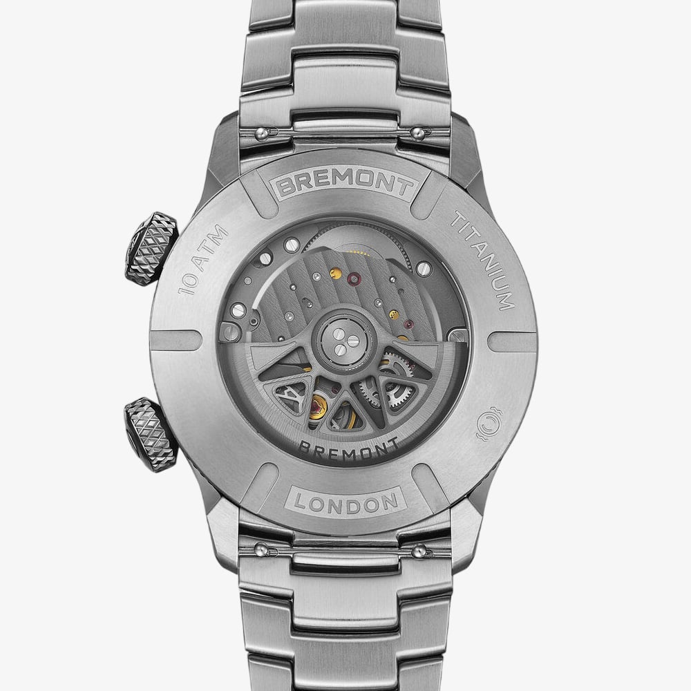 Bremont Mens Altitude MB Meteor Orange Barrel White Dial Watch ALT42-MT-TI-SIOR-B