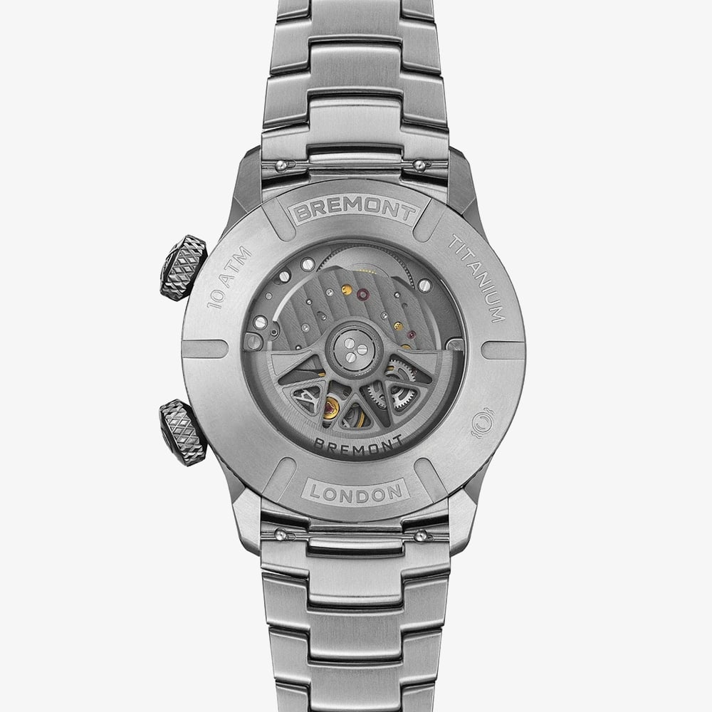 Bremont Mens Altitude MB Meteor Titanium Bracelet Watch ALT42-MT-TI-SITI-B