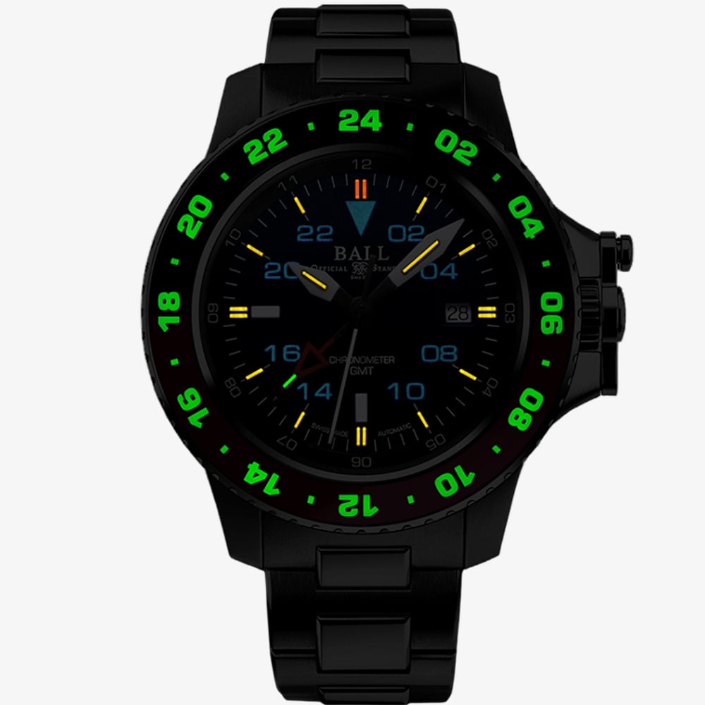 BALL Mens Engineer II Hydrocarbon AeroGMT Watch DG2018C-S3C-BE