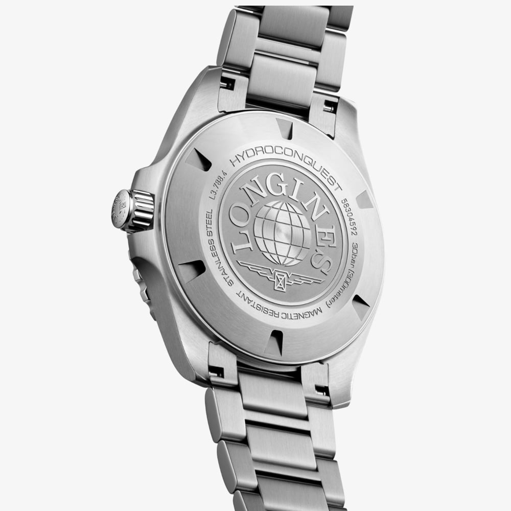 Longines Mens Hydroconquest Automatic 42mm Navy Blue Dial Watch L3.788.4.96.6