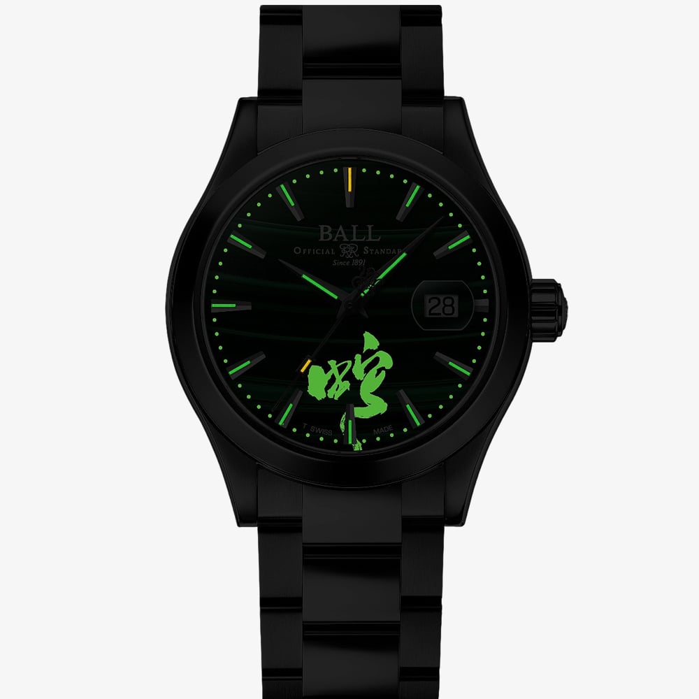 BALL Mens Engineer III Invigorating Serpent Green Dial Watch NM9026C-S47-MAL
