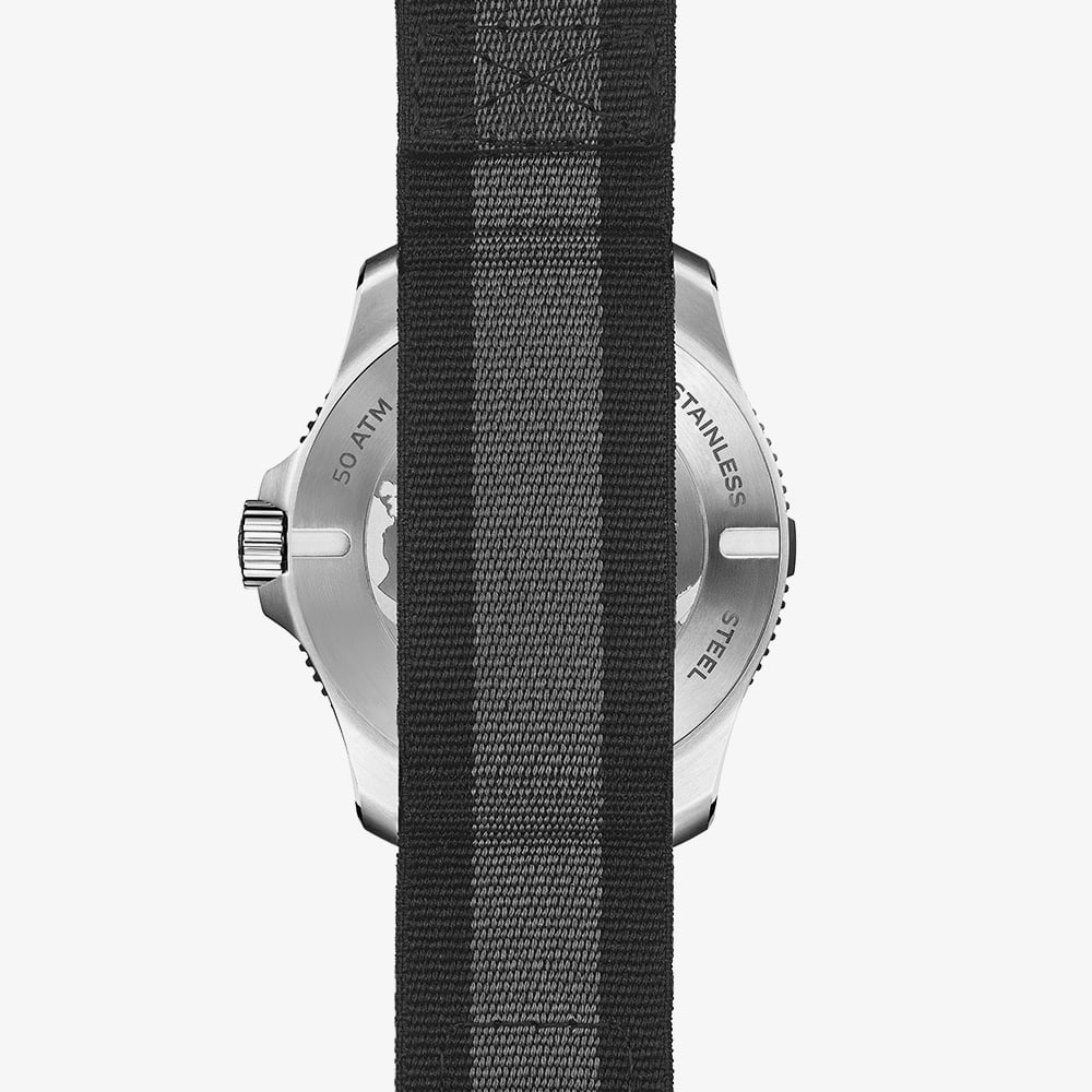 Bremont Mens Supermarine 500m Polar White Dial NATO Strap Watch SM43-DT-SS-WH-N-S