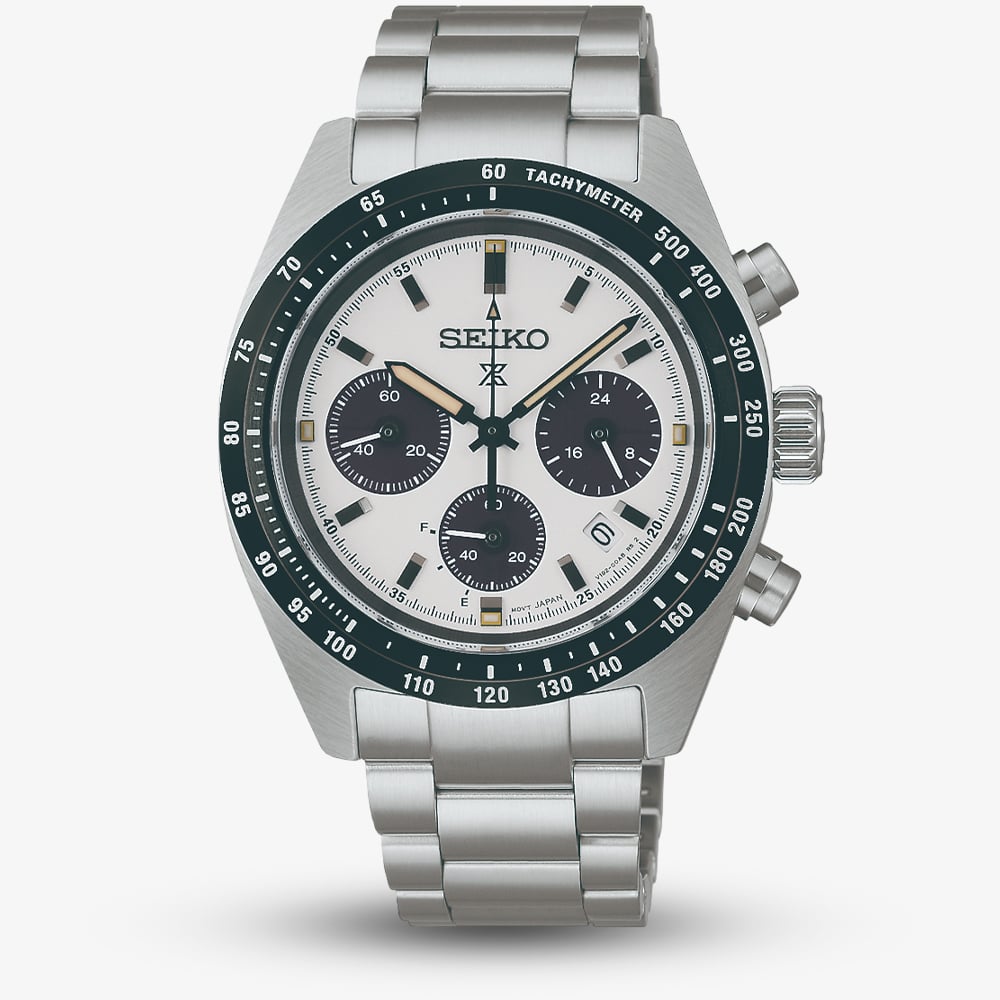 House of Watches - Seiko Mens Prospex Speedtimer Youngtimer Monochrome Bracelet Watch SSC961