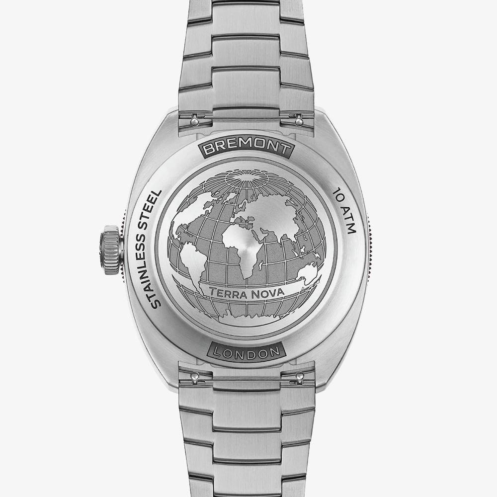Bremont Mens Terra Nova Blue Dial Watch TN40-PWR-SS-BL-B