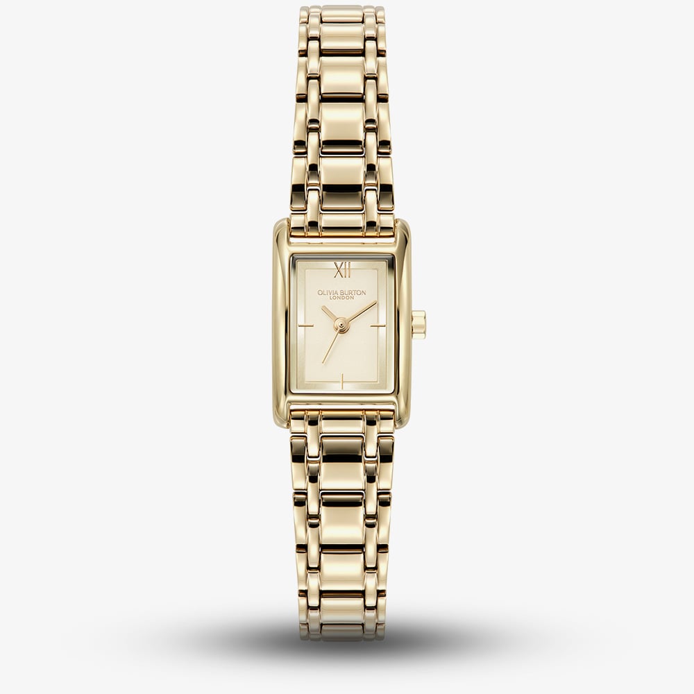 House of Watches - Olivia Burton Mini Grove Gold Rectangle Watch 24000282