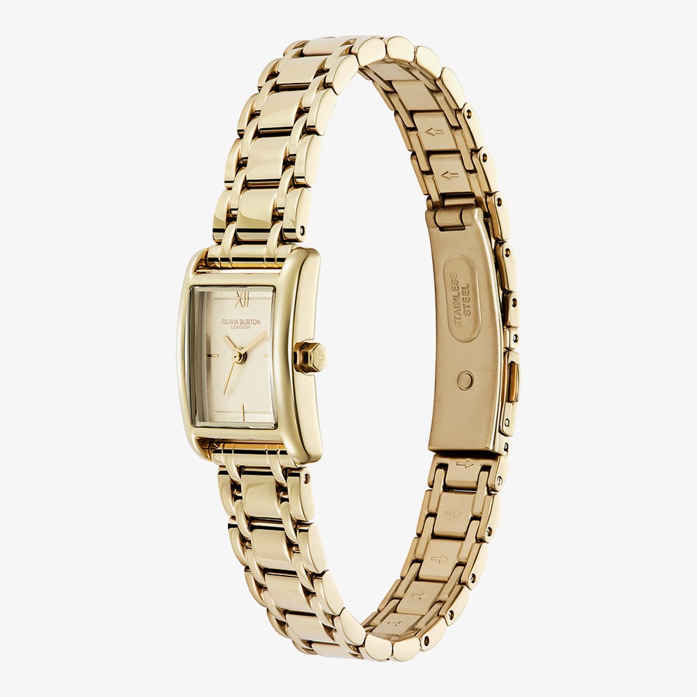 Olivia Burton Mini Grove Gold Rectangle Watch 24000282