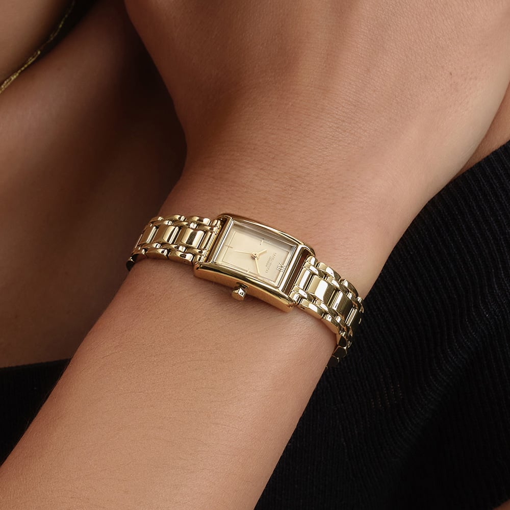 Olivia Burton Mini Grove Gold Rectangle Watch 24000282