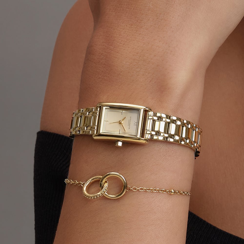 Olivia Burton Mini Grove Gold Rectangle Watch 24000282