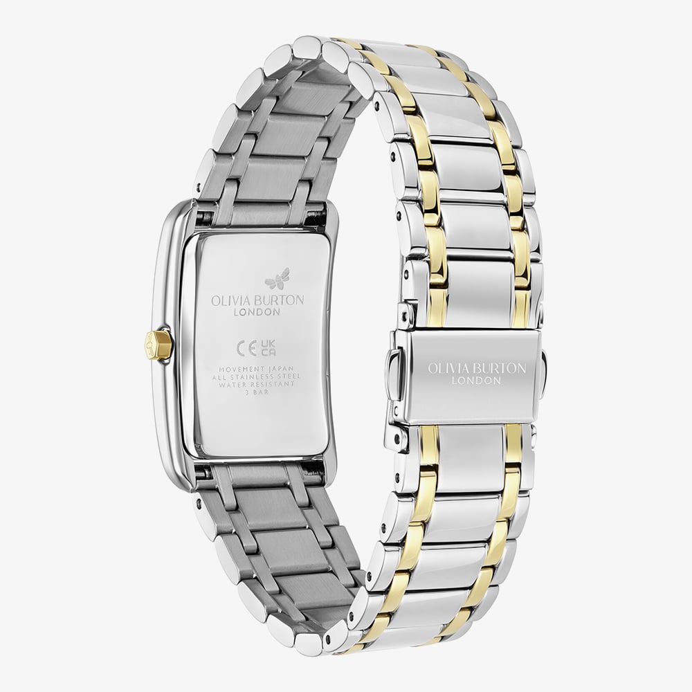 Olivia Burton Classic Grove Two Tone Rectangle Dial Watch 24000197