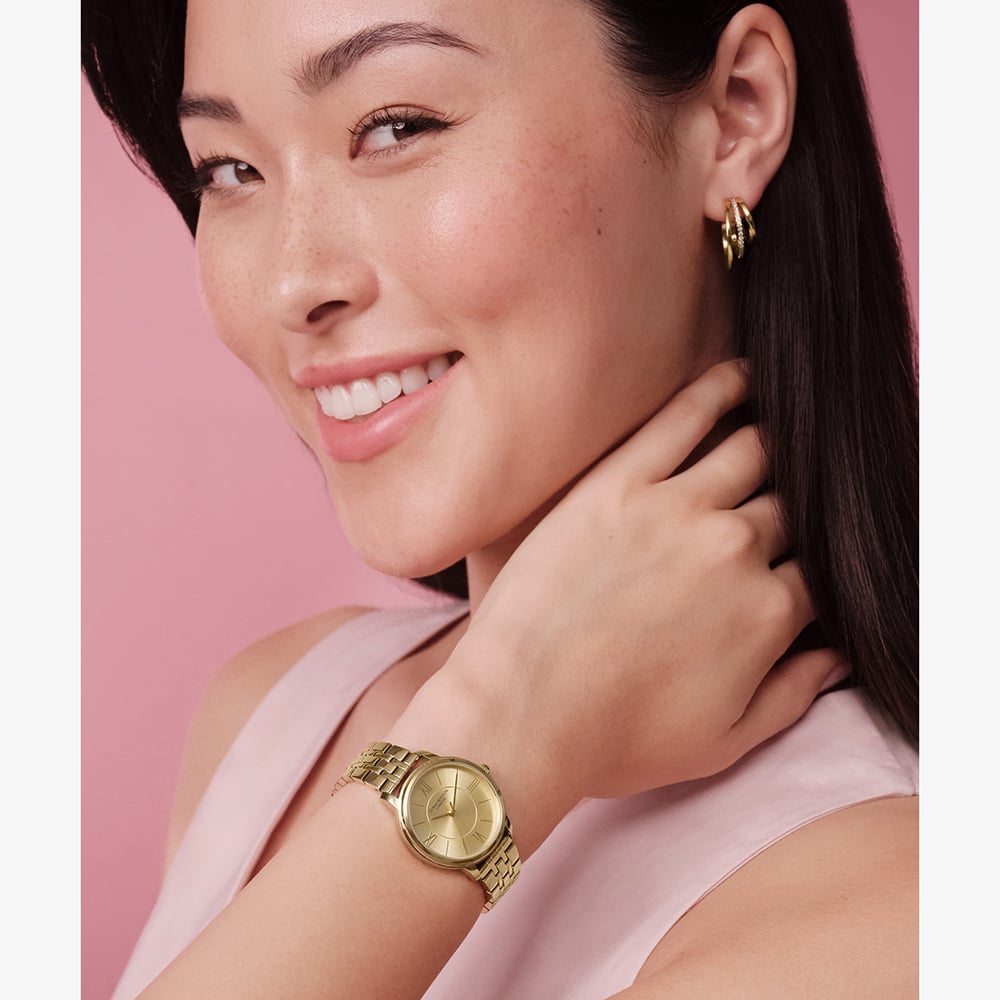Olivia Burton Ladies Westbourne Gold Bracelet Watch 24000350