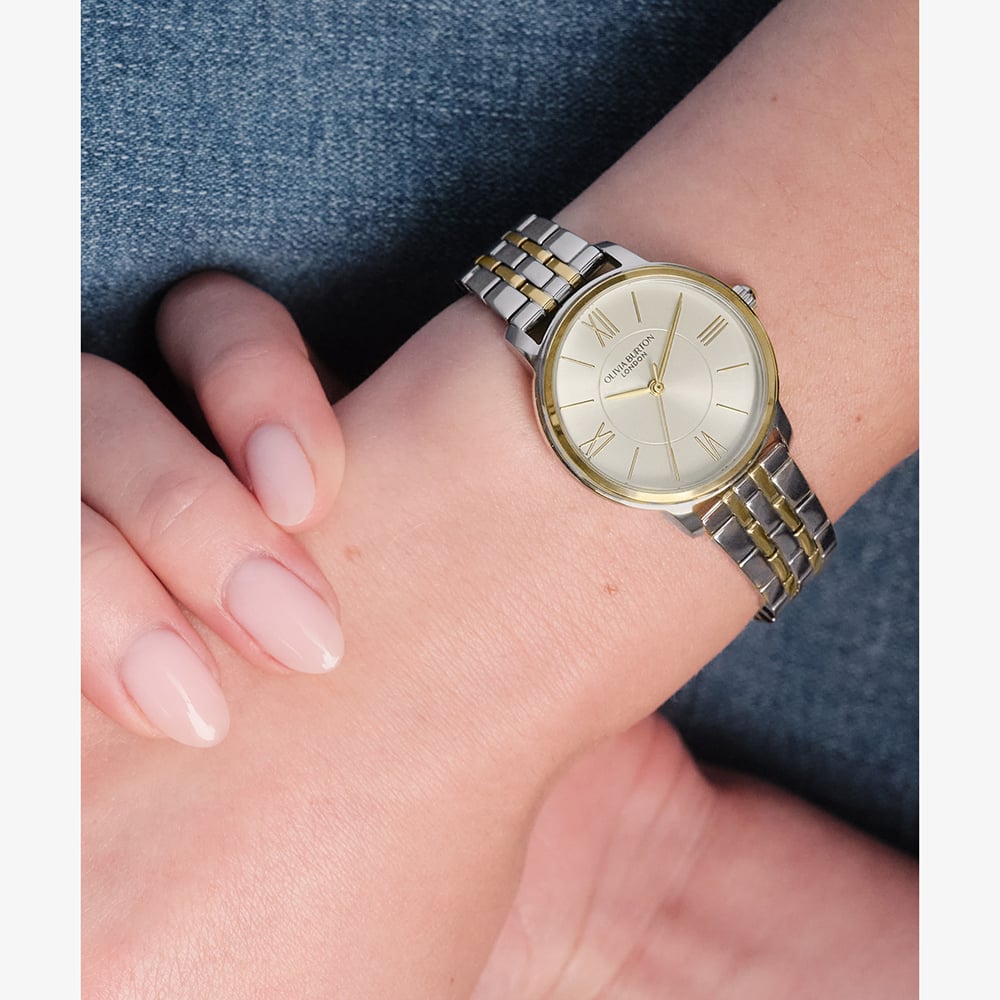 Olivia Burton Ladies Westbourne Two Colour Bracelet Watch 24000351