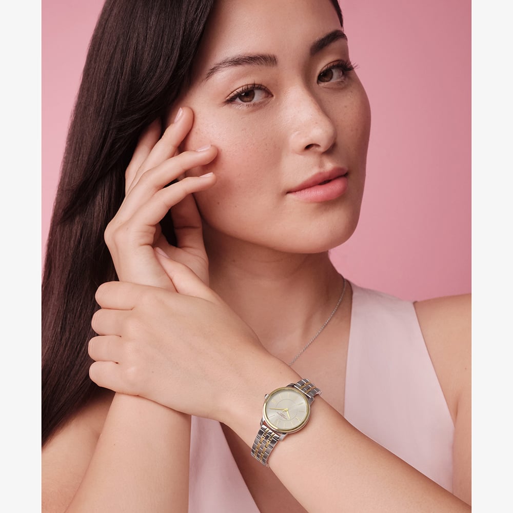 Olivia Burton Ladies Westbourne Two Colour Bracelet Watch 24000351