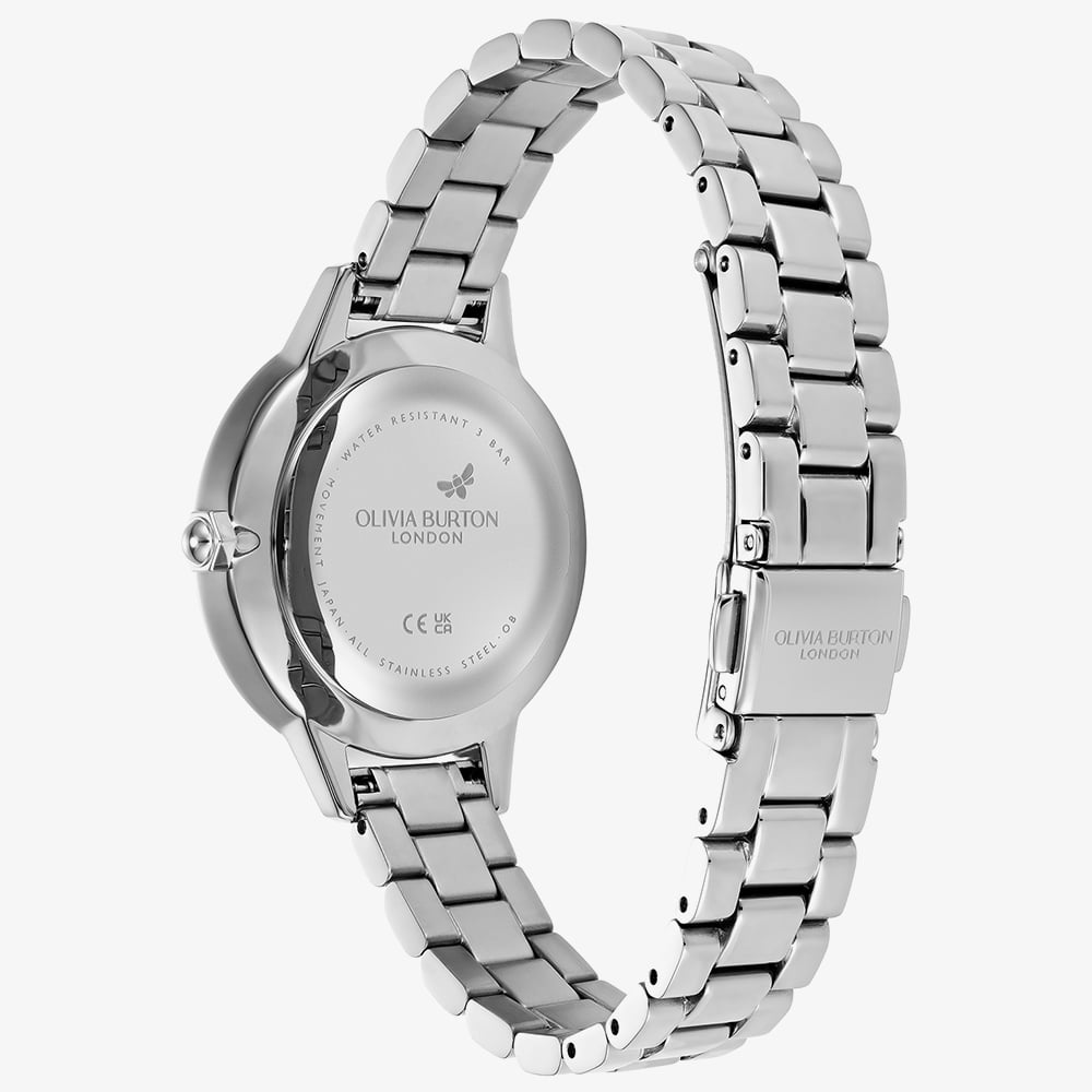 Olivia Burton Ladies Captivate Silver Bracelet Watch 24000346