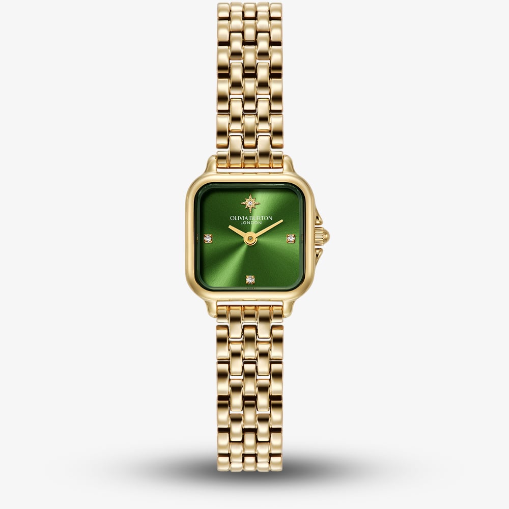 Olivia Burton Women's Gold 30M Green/ Mini Grosvenor Bracelet Watch - W28208 24000364 - Image 3