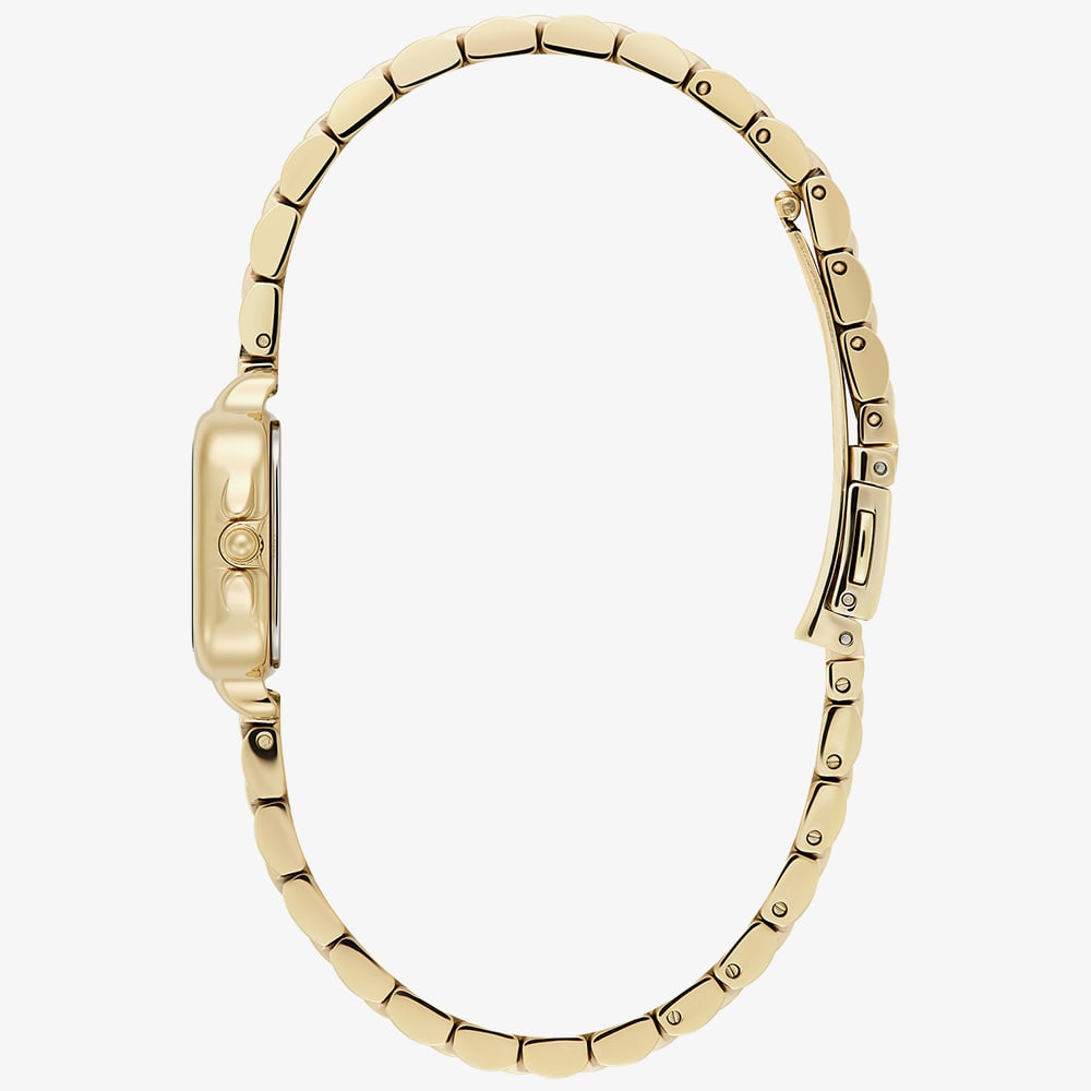 Olivia Burton Ladies Mini Grosvenor Gold Plated Bracelet Watch 24000364