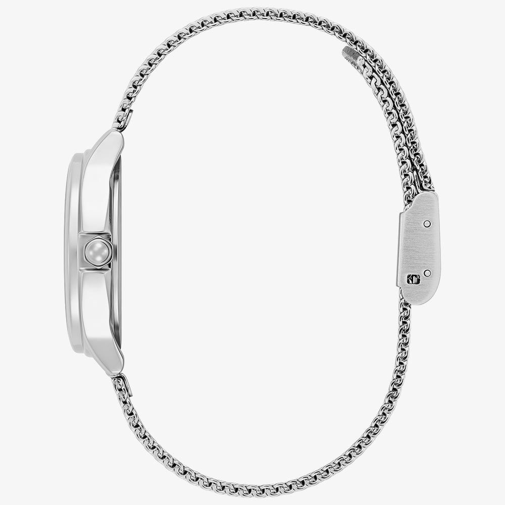 Olivia Burton Ladies Classic Bee Silver Mesh Bracelet Watch 24000340