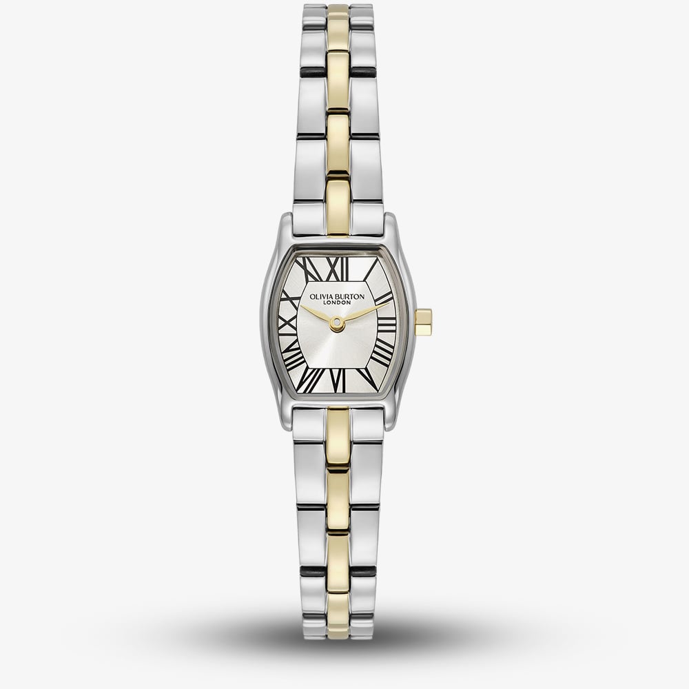 House of Watches - Olivia Burton Ladies Cambridge Silver Dial Two Tone Bracelet Watch 24000391