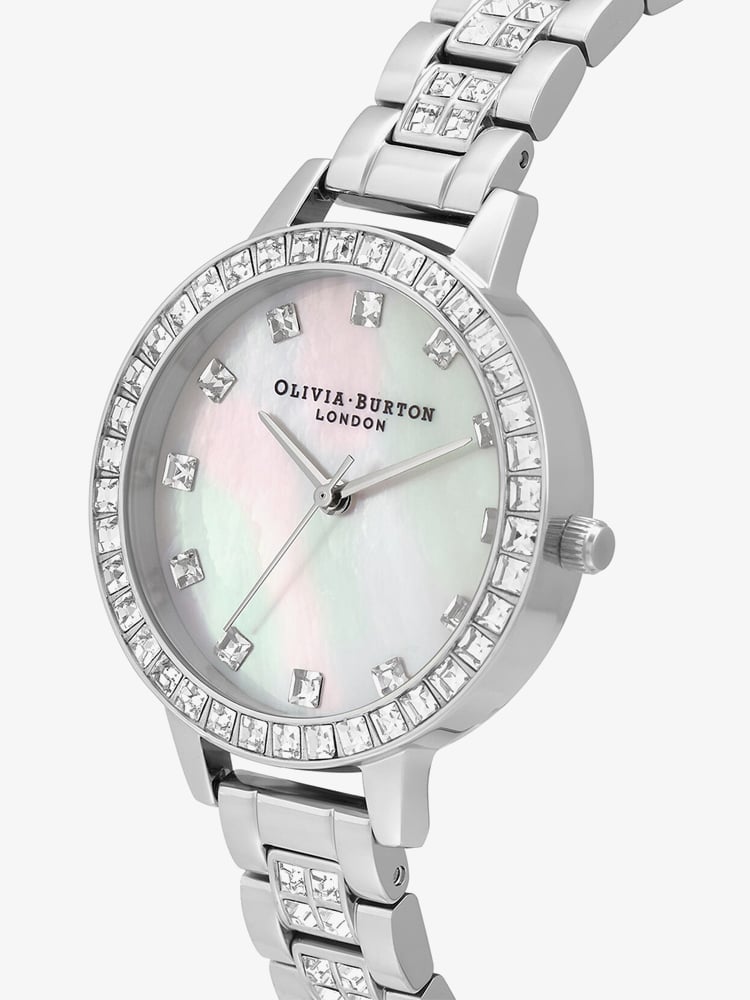 Olivia Burton Treasure Demi Mother of Pearl & Crystal Bracelet Watch OB16MOP25