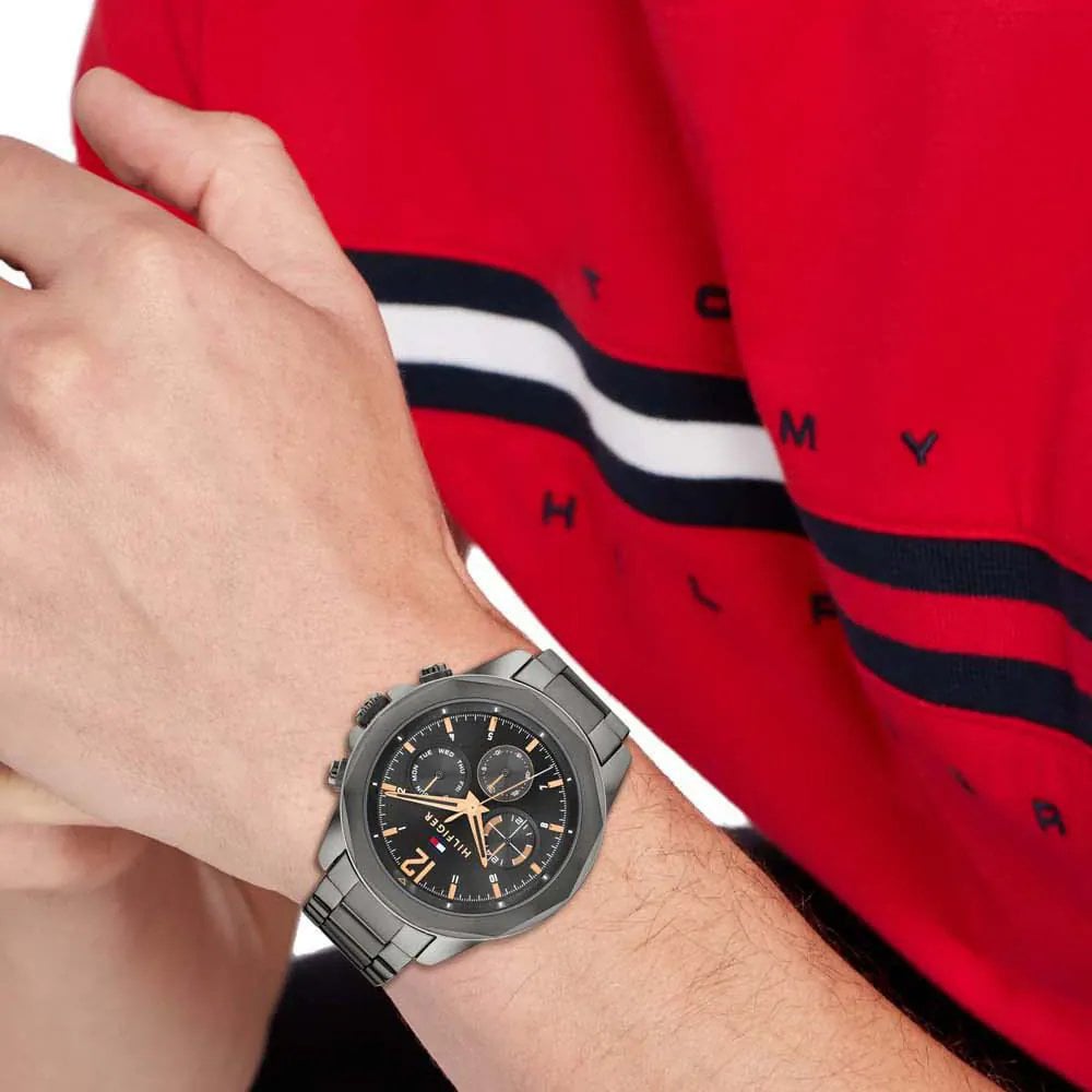 Tommy Hilfiger Mens Lars Gunmetal Watch 1792061