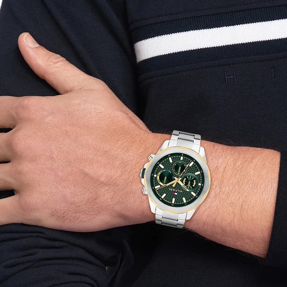 Tommy Hilfiger Mens Lars Two Tone Stainless Steel Watch 1710651