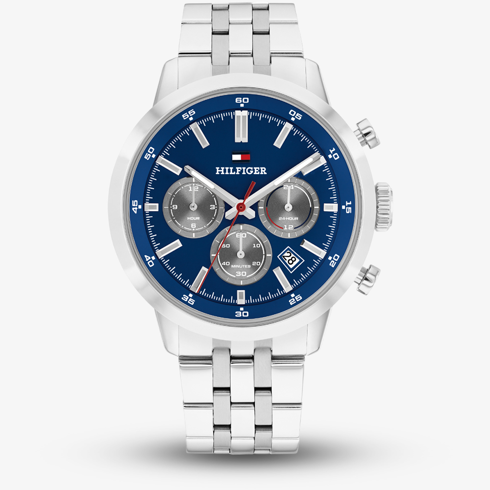 House of Watches - Tommy Hilfiger Mens Kent Chronograph Blue Bracelet Watch 1710753
