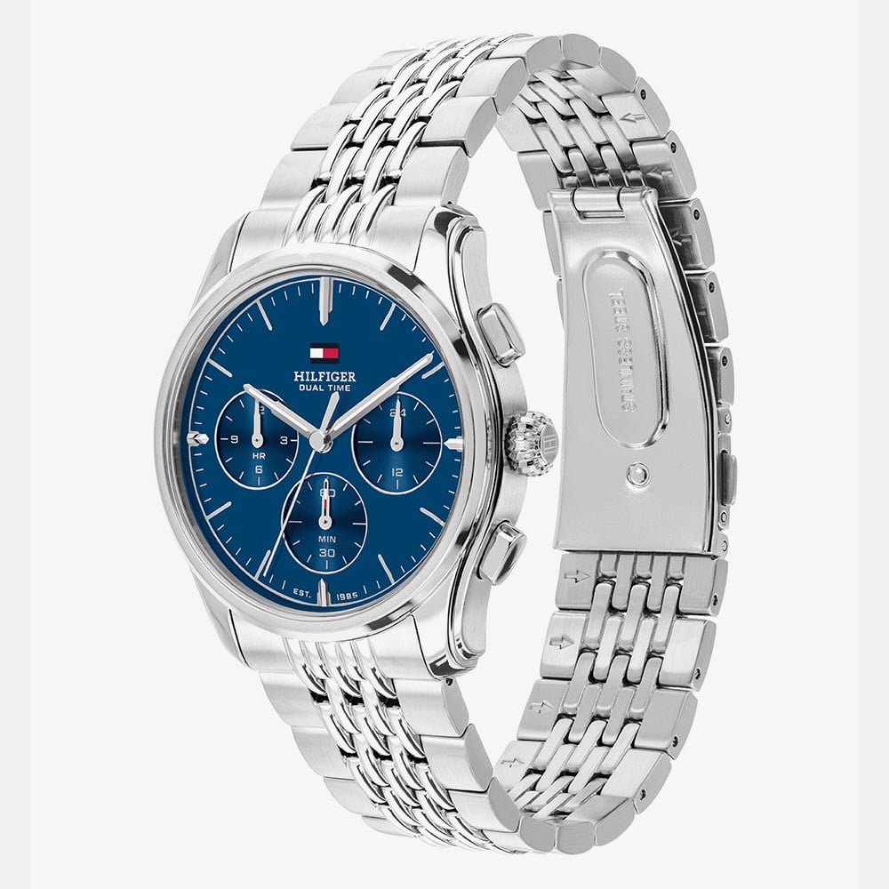 Tommy Hilfiger Mens Bryant Blue Dial Bracelet Watch 1710811