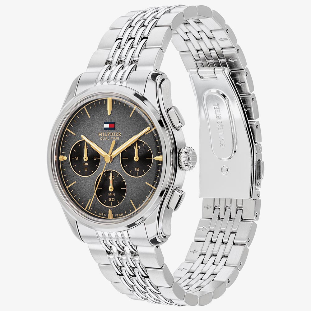 Tommy Hilfiger Mens Bryant Black Dial Bracelet Watch 1710812