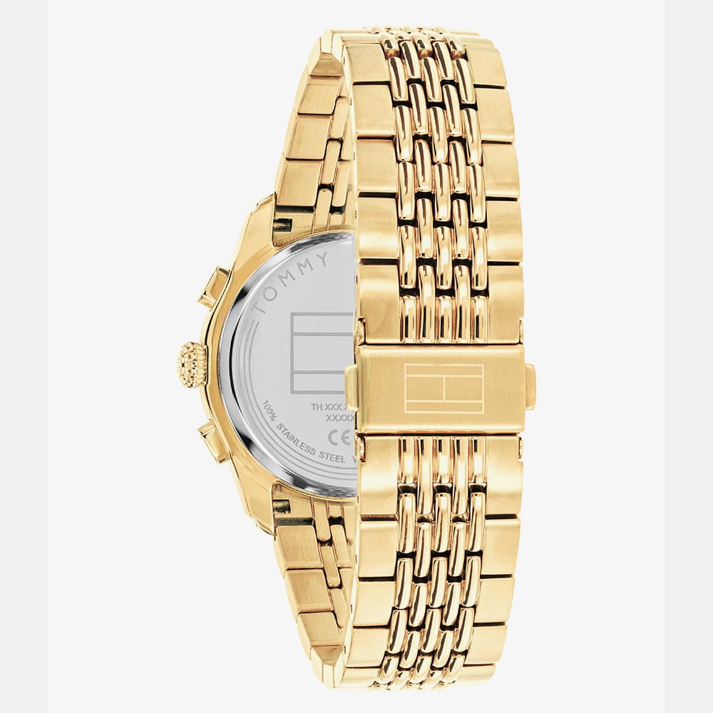 Tommy Hilfiger Mens Bryant Golden Green Dial Bracelet Watch 1710814