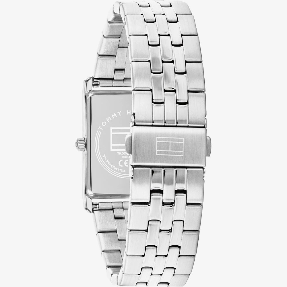 Tommy Hilfiger Mens Ben Rectangle Black Dial Bracelet Watch 1710773