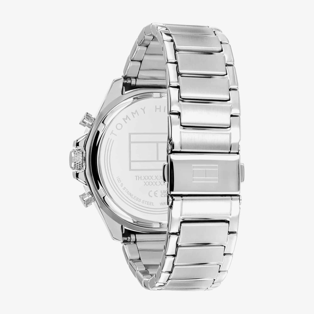 Tommy Hilfiger Mens Clark Half Skeleton Dial Bracelet Watch 1792289