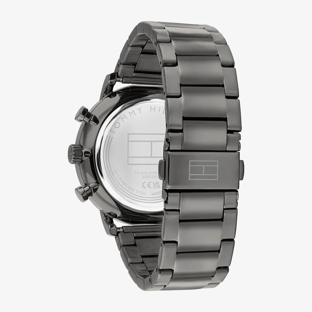 Tommy Hilfiger Mens Legend Half Skeleton Dial Bracelet Watch 1710707
